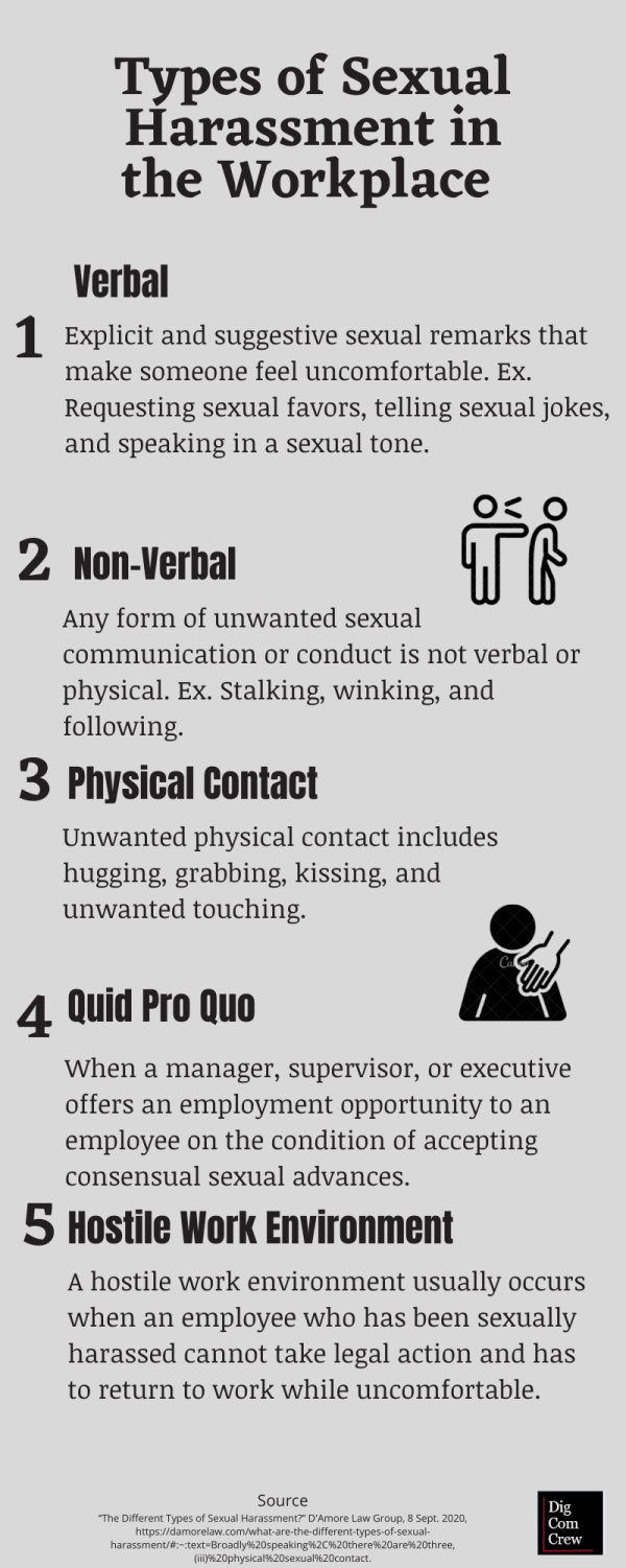 Types of Sexual Harassment In The Workplace (Infographic) – DigComCrew
