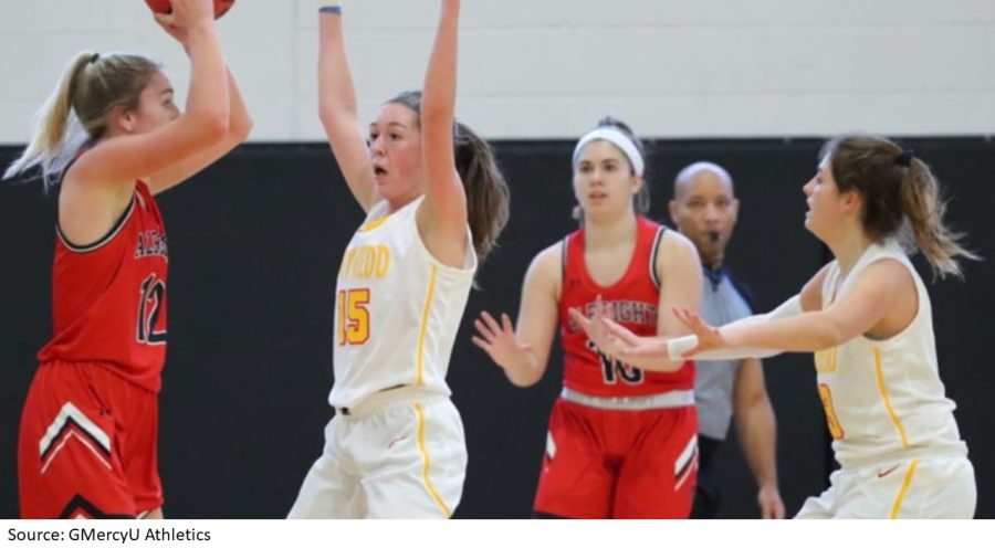 Crossley+Makes+Fourth+Appearance+On+AEC+Women%E2%80%99s+Basketball+Weekly+Honor+Roll